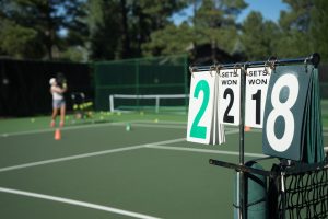 Match Tennis Court Frankreich